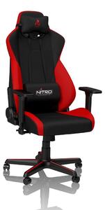 Nitro Concepts S300 sedia da gioco Inferno Red Sedia da gioco in rosso vibrante