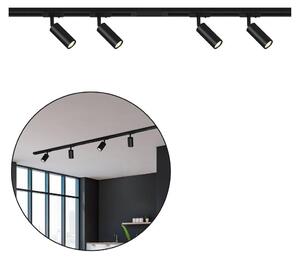 Sistema di binari Briloner Rail, set completo, 4x faretti LED, nero