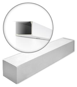 NMC L2-box ARSTYL Noel Marquet 1 cartone con 3 strisce decorative Striscia di copertura Striscia decorativa stile moderno colore bianco | 6 m