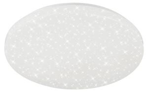 BRILONER - Lampada da bagno a LED, lampada da bagno con decorazione a stella, plafoniera 18 watt, IP44, 2200 lumen, 4000 Kelvin, bianco, 385x75mm (DxH), 2360-016 [classe energetica E]