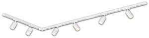 Sistema a binario Briloner Rail, set completo, 6 faretti GU10, orientabili, girevoli, bianco, 2,25 m