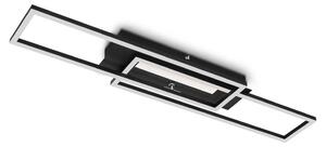BRILONER - Lampada da soffitto a LED con luce centrale, colore della luce bianco caldo, lampada da soffitto a LED commutabile separatamente, funzione di memoria, lampada da soggiorno girevole, nero