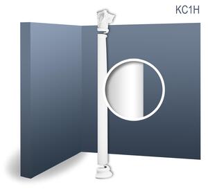 Orac Decor Kc1H Luxxus Mezze Colonne Set completo Colonna decorativa in stucco da parete Classica Antica Forma Rotonda | 2,25 metri