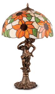 Brilagi - Lampada da tavolo in vetro stile Tiffany SUNFLOWER 1xE27/60W/230V