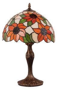 Brilagi - Lampada da tavolo Tiffany in vetro colorato SUNFLOWER 1xE27/60W/230V