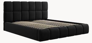 Letto imbottito effetto velluto con contenitore Tropea