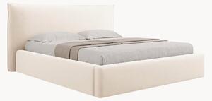 Letto imbottito effetto velluto con contenitore Elio