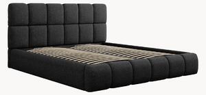 Letto imbottito in ciniglia con contenitore Tropea