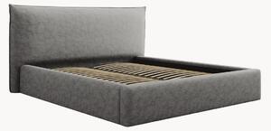 Letto contenitore imbottito in ciniglia Elio
