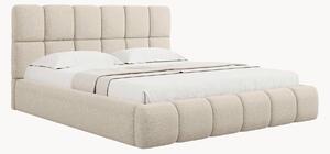 Letto imbottito in ciniglia con contenitore Tropea
