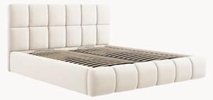 Letto imbottito effetto velluto con contenitore Tropea