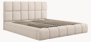Letto imbottito in ciniglia con contenitore Tropea