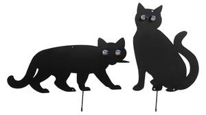 Spaventapasseri in metallo 2 pezzi Cats - Maximex