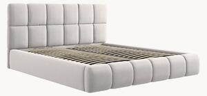 Letto imbottito effetto velluto con contenitore Tropea