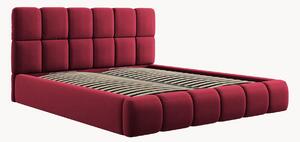 Letto imbottito effetto velluto con contenitore Tropea