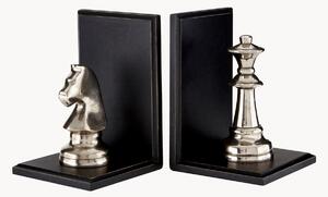 Set di 2 fermalibri argentati Kensington Townhouse