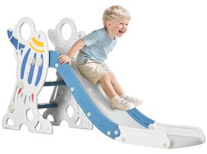 AIYAPLAY Scivolo per Bambini 18-36 Mesi in PE e PP a Tema Spaziale con Scale Antiscivolo, 157x46.5x80 cm|Aosom
