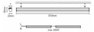 LED Lampada sottopensile 9W 230V 4000K