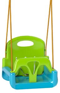 Outsunny Altalena per Bambini Altalena da Giardino 3 in 1 42x33x120-180 cm Verde | Aosom Italy