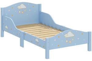 AIYAPLAY Letto Montessori per bambini 3-6 anni con sponde e forma a nuvola, blu | Aosom Italy