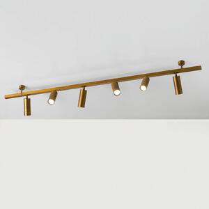 Cremasco Plafoniera 7535, ottone brunito, a 6 luci, GU10 dimmerabile, Bronzo / Ottone antico, Soggiorno / Sala da pranzo, Ottone, Moderno, Downlight