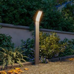 Philips Lampione a LED Splay UE, 96 cm, antracite, IP44, Nero, Alluminio