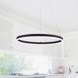 Paul Neuhaus Lampada a sospensione Titus, dimmerabile, Nero, Soggiorno / Sala da pranzo, Alluminio, Moderno, Lampada a sospensione