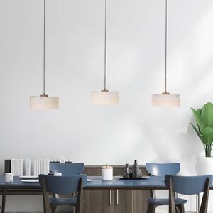 Paul Neuhaus Lampada a sospensione Marika, dimmerabile, Crema / Ambra, Soggiorno / Sala da pranzo, Vetro, Moderno, Lampada a sospensione