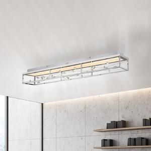 Paul Neuhaus Plafoniera soffitto SKINA, dimmerabile, Cromo / Argento, Soggiorno / Sala da pranzo, Metallo, Moderno, Plafoniera