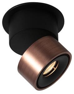 Mexlite - faretto - Fez Black - bronzo - metallo - faretto a superficie - LED - 2673BR