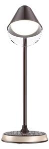 Immax 08971L - Lampada da tavolo LED dimmerabile FINCH LED/9W/12/230V marrone/oro