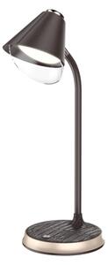 Immax 08971L - Lampada da tavolo LED dimmerabile FINCH LED/9W/12/230V marrone/oro