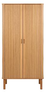 Armadio effetto rovere in colore naturale 100x200x55 cm Langley - Actona
