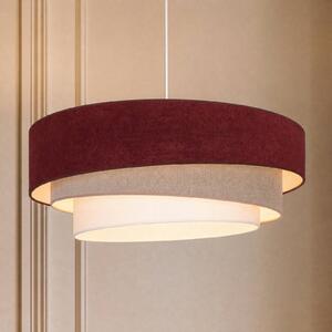 Lampada a sospensione Trio Duolla, Soggiorno / Sala da pranzo, Tessuto / Stoffa / Seta, Giovanile, Lampada a sospensione