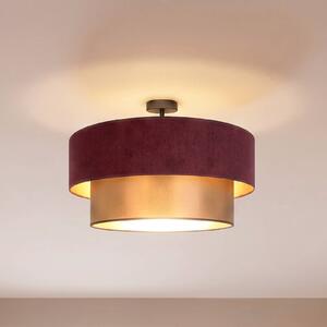 Plafoniera soffitto Dorina Duolla, Rosso, Cucina, Tessuto / Stoffa / Seta, Giovanile, Plafoniera