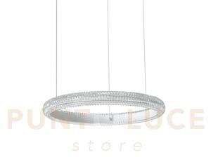 Miracle sospensione con decoro effetto cristallo bianco led 3000k 2