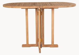 Tavolo da giardino ovale pieghevole in legno di teak Huelva, 120 x 60 cm