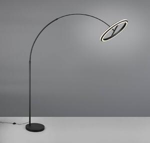 Trio Lighting Lampada ad arco Amador, dimmerabile, Nero, Soggiorno / Sala da pranzo, Metallo, Moderno, Lampada da terra