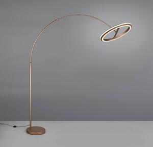 Trio Lighting Lampada ad arco Amador, dimmerabile, Marrone / Ruggine, Soggiorno / Sala da pranzo, Metallo, Moderno, Lampada da terra
