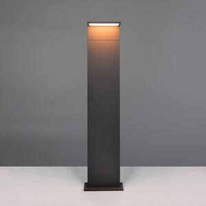 Trio Lighting Lampione a LED Ravi, antracite, altezza 100 cm, metallo, IP65 Ravi, Nero, Alluminio, Moderno