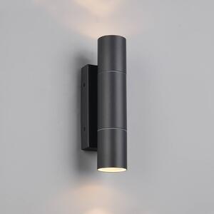 Trio Lighting Applique da esterni Yamuna, dimmerabile, Nero, Alluminio, Moderno, Applique da esterni
