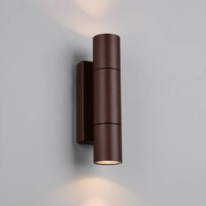 Trio Lighting Applique da esterni Yamuna, dimmerabile, Marrone / Ruggine, Alluminio, Moderno, Applique da esterni