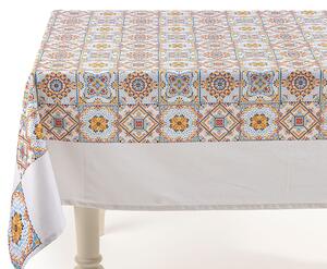 Tovaglia CM. 150X180 Maiolica UNICA Cotone Caleffi