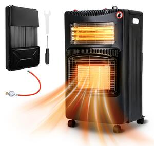 Stufa a gas TolleTour 4,2 KW incl. regolatore+tubo+adattatore 3 e 4 da DE a UE | stufa a gas stufa a gas in Vetroceramica con 3 livelli | stufa a gas a infrarossi stufa radiante per bombole di gas butano o propano fino a 15 kg