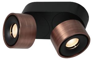 Mexlite - faretto - Fez Black - bronzo - metallo - faretto a superficie - LED - 2674BR