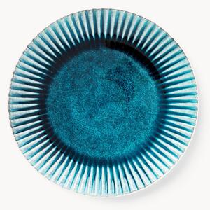 Set di 4 piatti piani Azur