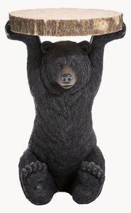 Tavolino rotondo effetto legno Bear