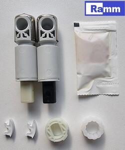 Ammortizzatore per copriwater Ramm, compatibile con i modelli Duravit Happy D2, Duravit Vero, Duravit 2nd Floor, Duravit DuraStyle, Duravit Architec e Duravit Starck 3