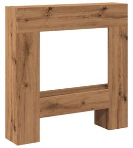 Cornice per Camino Rovere Artigianale 81x18x82 cm Truciolato