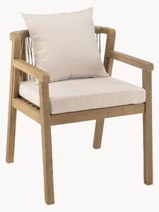 Set di 2 sedie da giardino in legno di acacia con braccioli Celestin